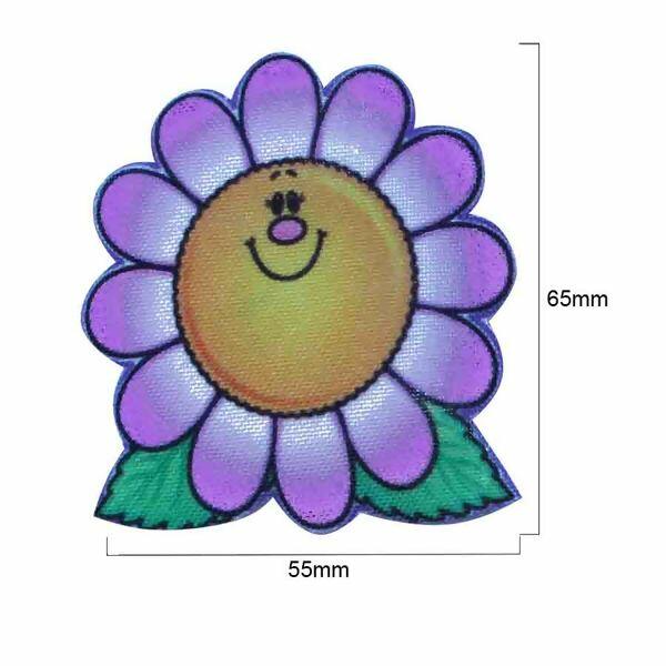 Aplique termo 743 flor lilas - 21666